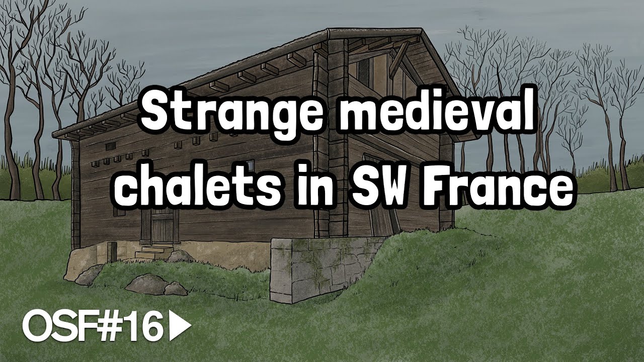 Strange medieval chalets in SW France