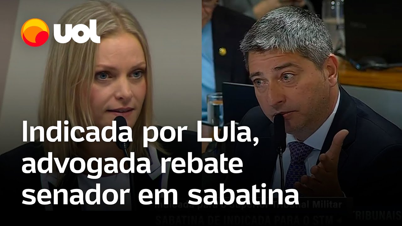 Senador questiona formação de advogada indicada por Lula, e ela rebate em sabatina; veja vídeo