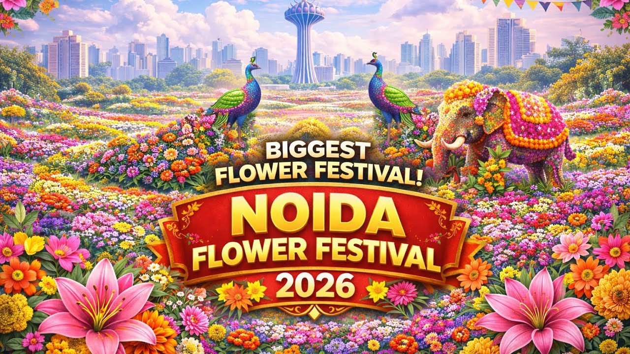 Inside Pushpotsav Mela Noida 2026 🌼 | Flower Festival Vlog