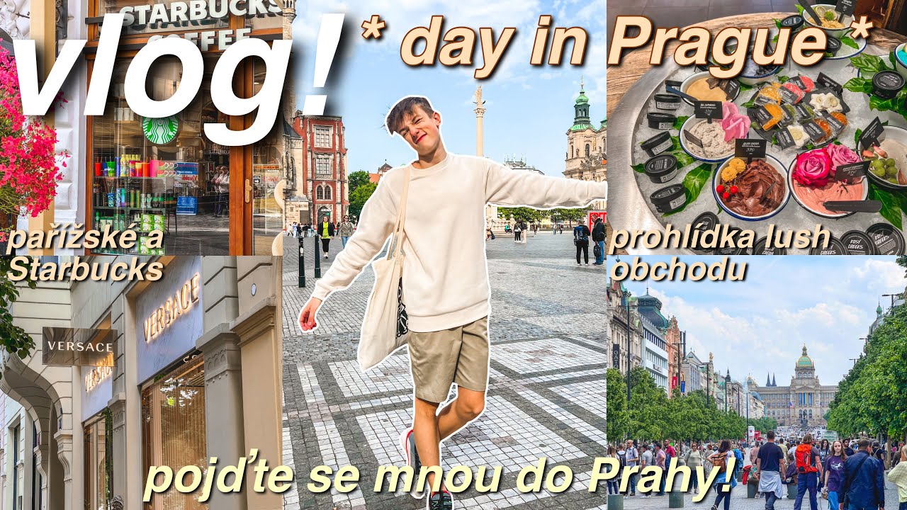 VLOG Z PRAHY * tripík s kámoši * - lush , pařížská, Starbucks, palladium atd. | CAREL