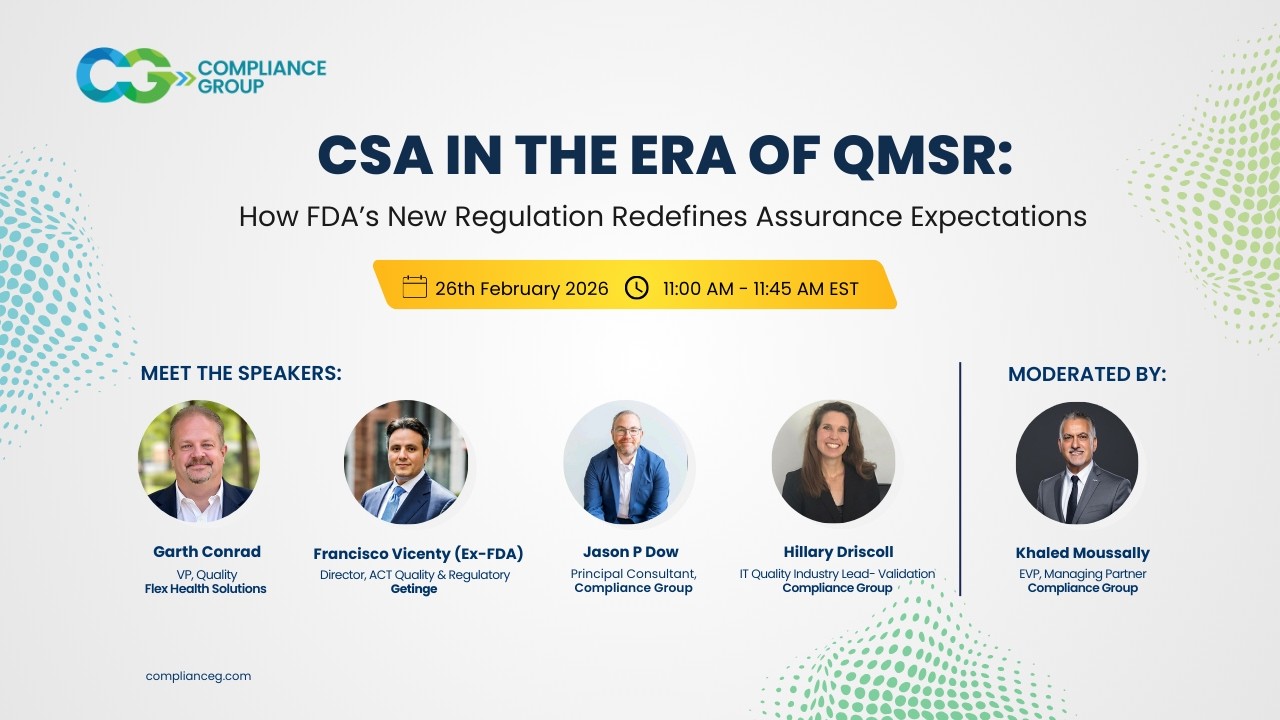 CSA in the Era of QMSR | Compliance Group Inc