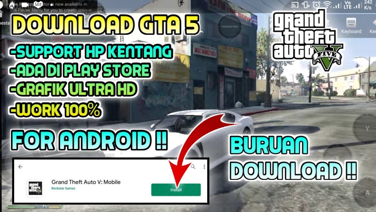 Akhirnya!! Cara Download GTA 5 Di Android Secara GRATIS 100% Work !!