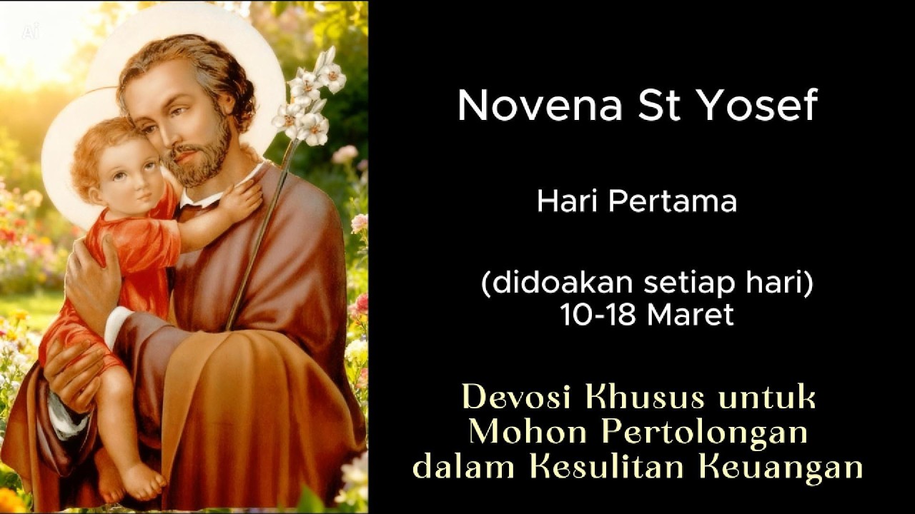 Novena St Yosef Hari Pertama : Meneladani Ketaatan St Yosef kepada kehendak Allah