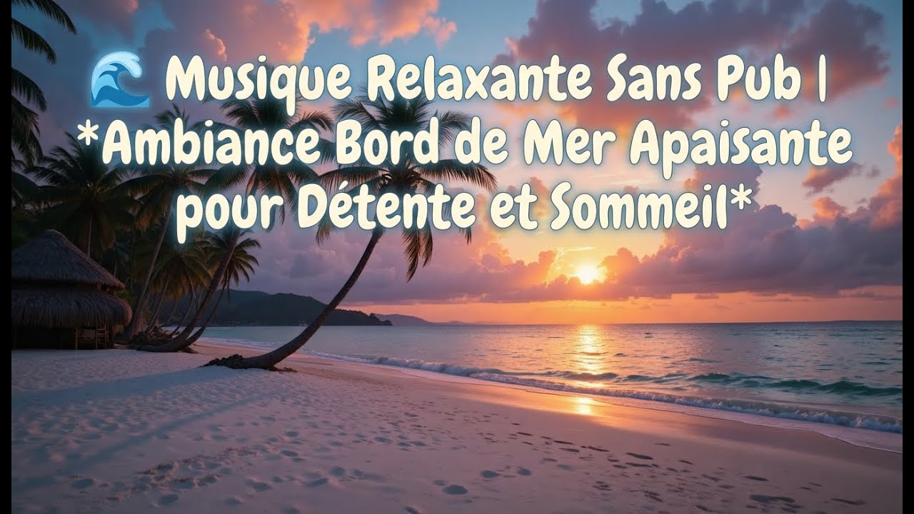 🌊 Musique Relaxante Sans Pub | Ambiance Bord de Mer Apaisante pour Détente et Sommeil