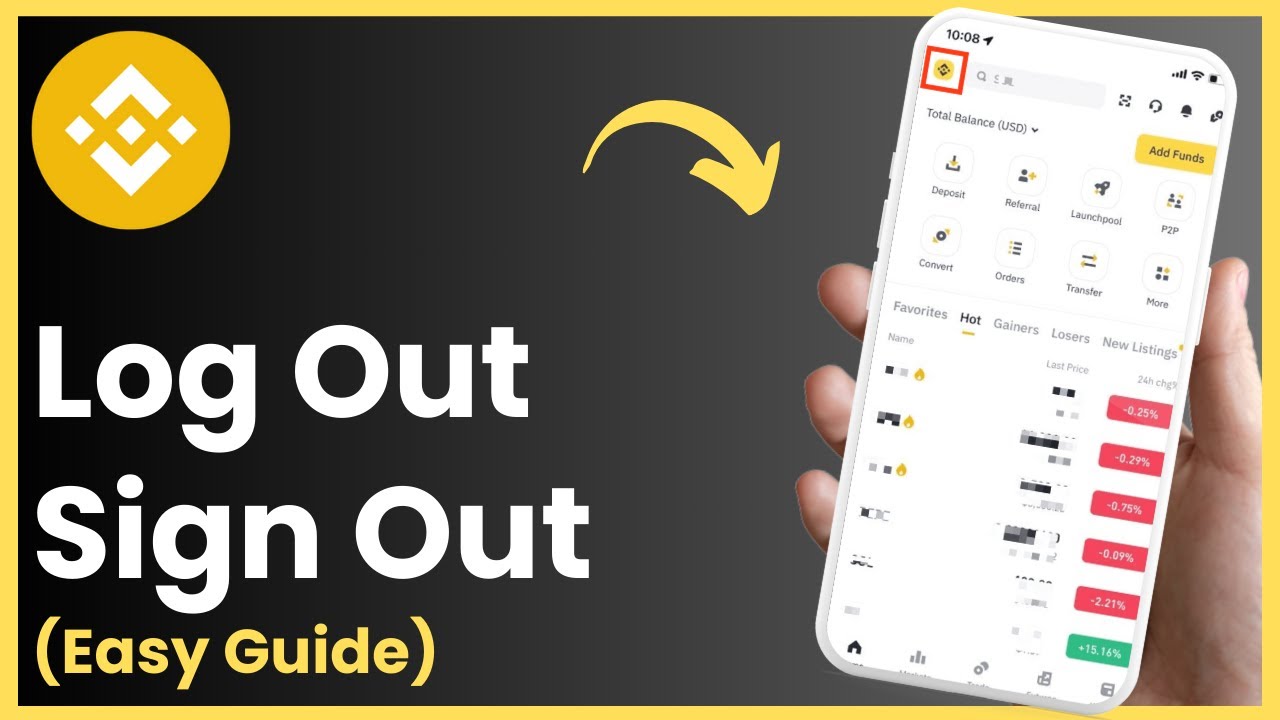 How To Logout Binance | Binance App Account Sign Out !