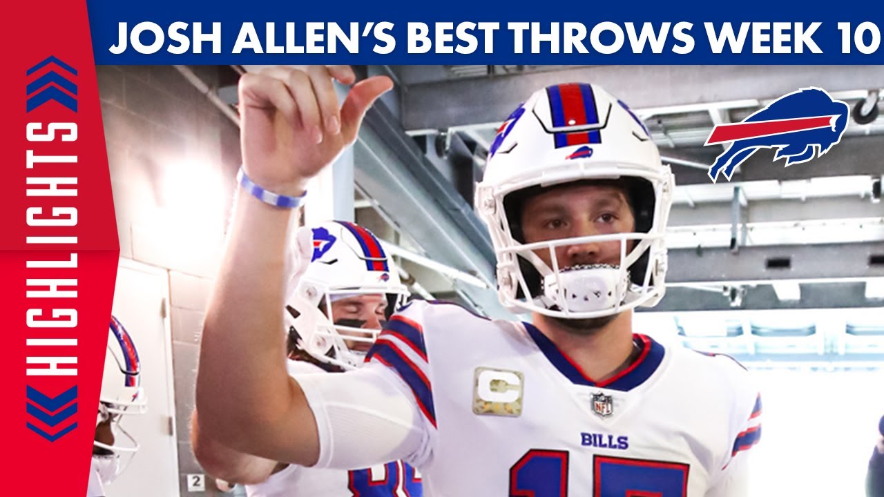 Josh Allen's best throws vs. the Jets | Week 10 | Buffalo Bills