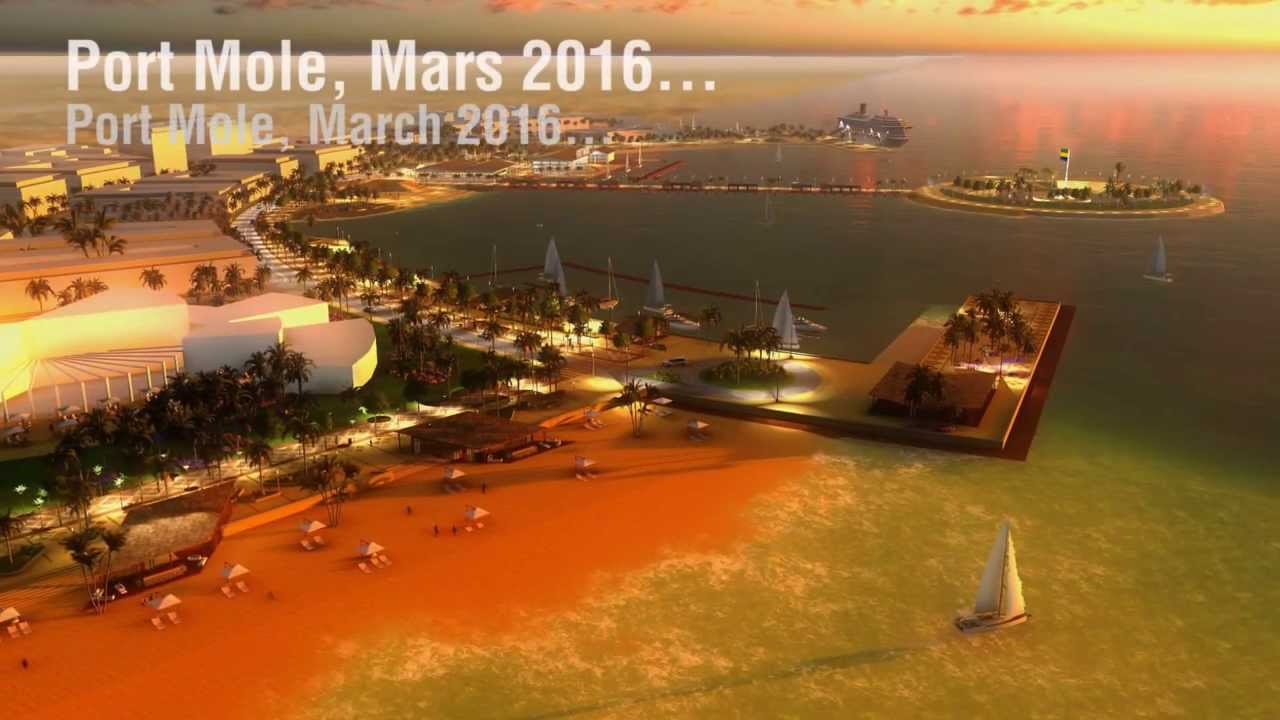 Port Mole - Bord de Mer - Vert/Bleu - Libreville competition