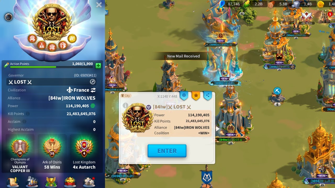 114M | REINO 3056 BR | Pass 4 Day 1 | Rise of Kingdoms