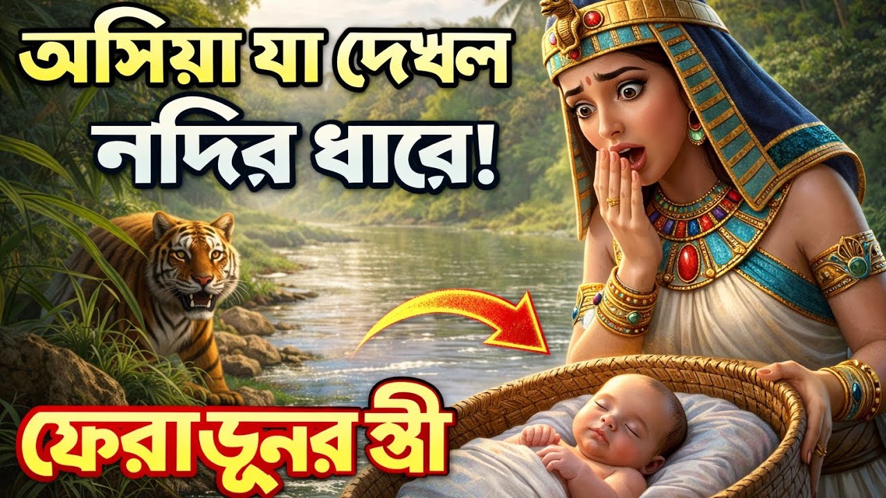 ফেরাউনের স্ত্রী নদীর ধারে এসে বাক্সে যা দেখলেন চমকে গেলেন। মাওলানা ইউসুফ সাহেবের একেবারে নতুন জলসা।