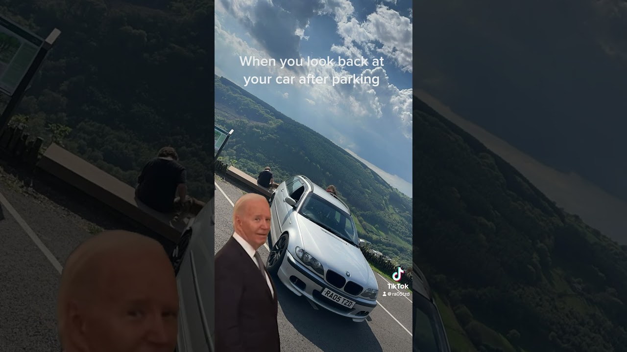 When you look back at your car after parking #automobile #sillyshots #sillyness ￼