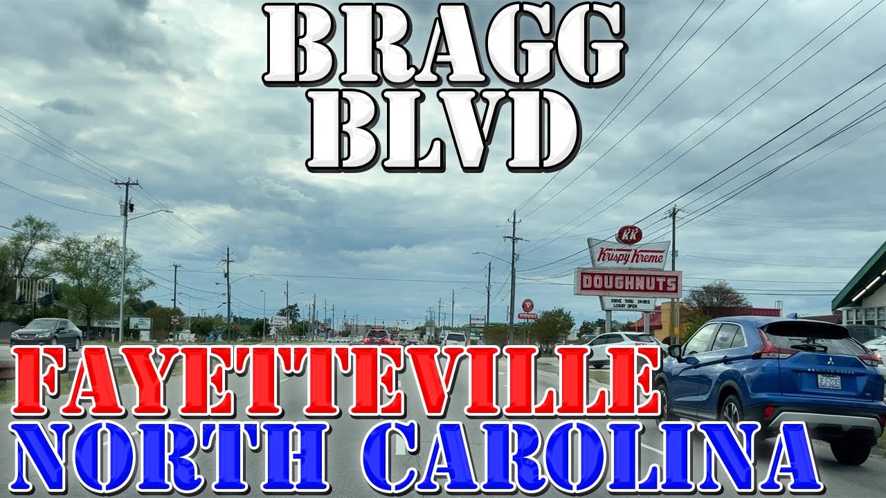 Bragg Blvd North - Fayetteville - North Carolina - 4K Street Drive