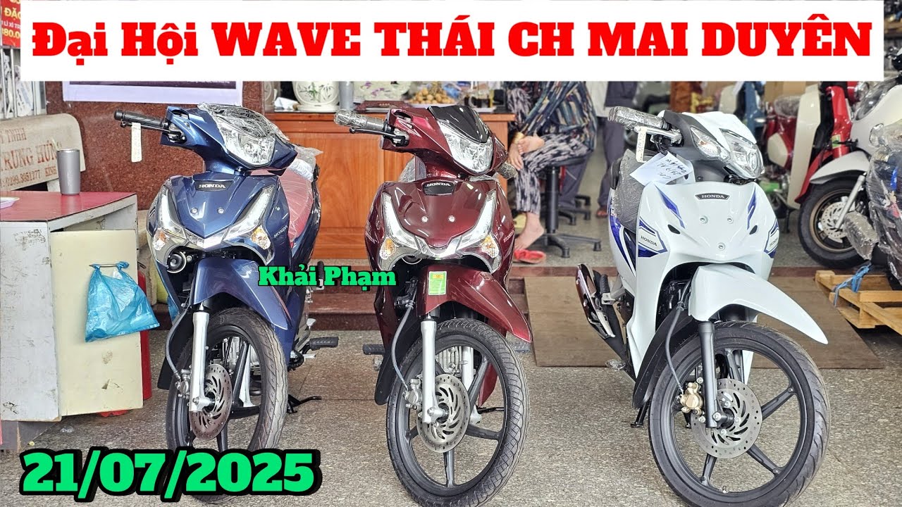 Đại hội WAVE Thái lớn nhỏ tại CH Mai Duyên ngày 21/07/2025. Khải Phạm #wave #125i #110 #110i #125 