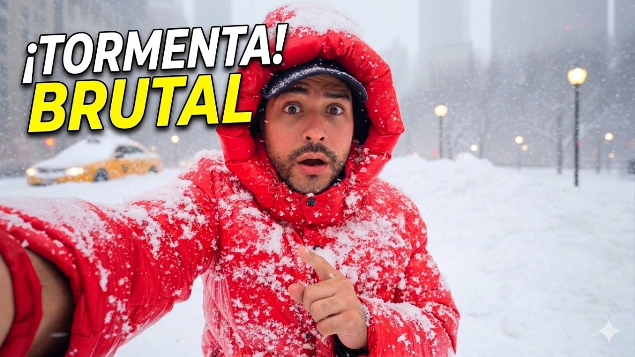 11 años en NYC y jamás vi una TORMENTA de NIEVE ❄️ tan BRUTAL