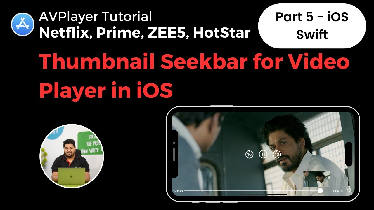 Thumbnail Seekbar for Video Player in iOS Swift | AVPlayer | Youtube Player | Netflix Player