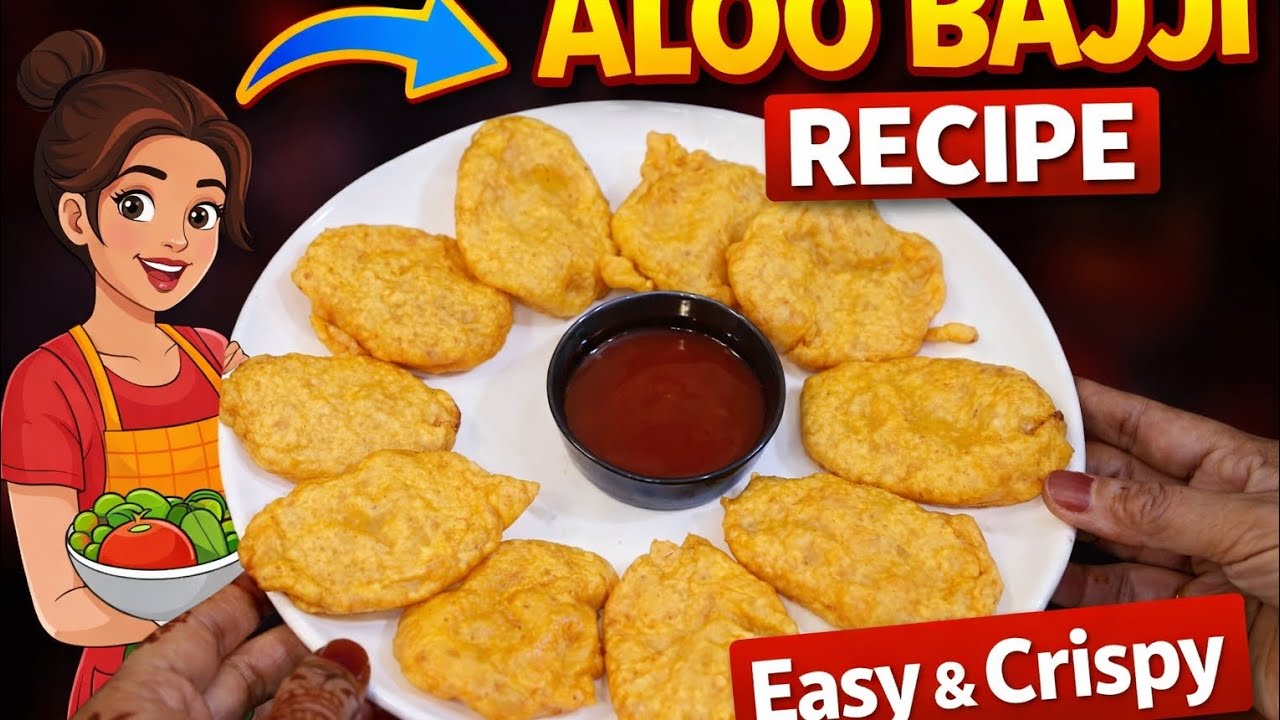 Aloo Bajji Recipe | easy aloo bajji recipe | potato bajji recipe | aloo ki bhaji | ramzan recipe