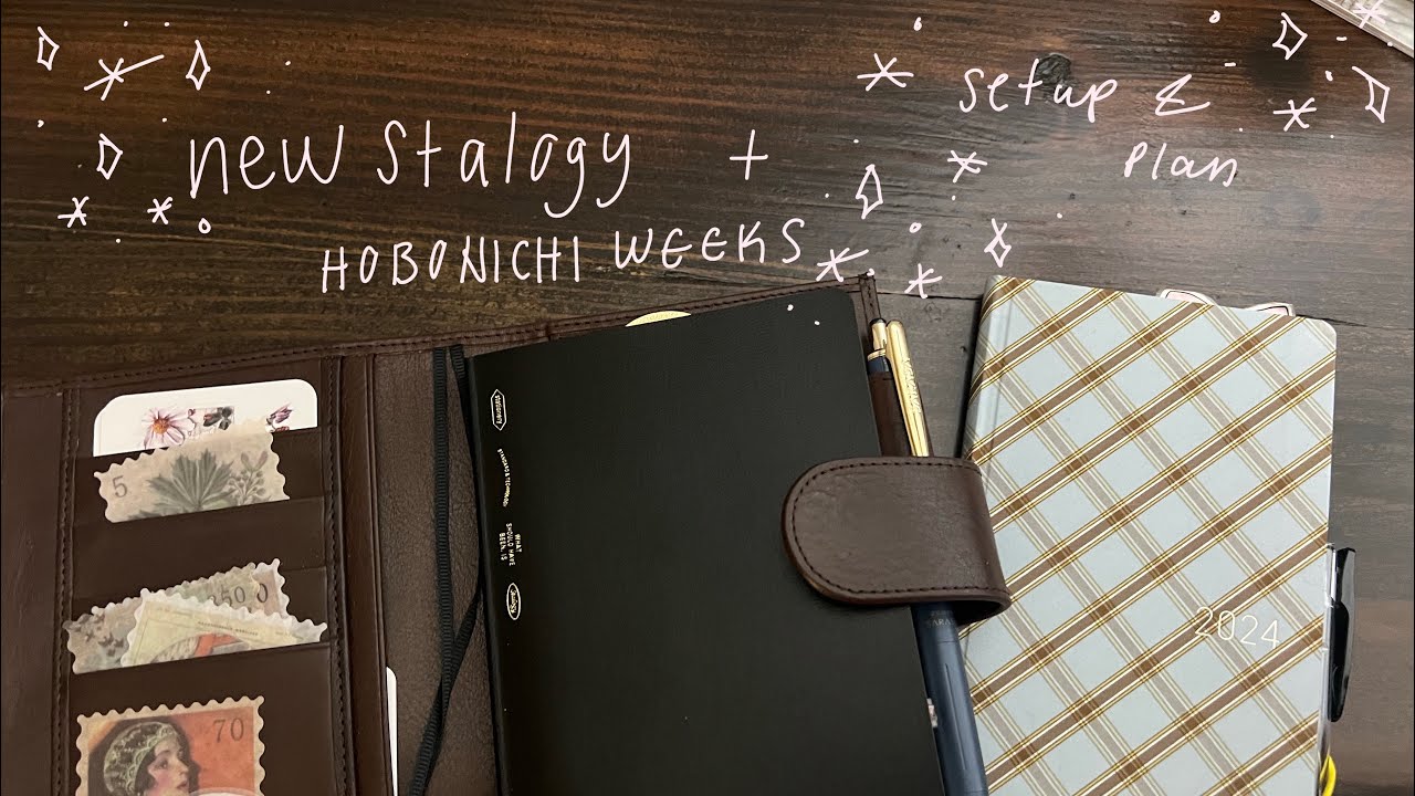 new stalogy set up and hobonichi weekly plan with me