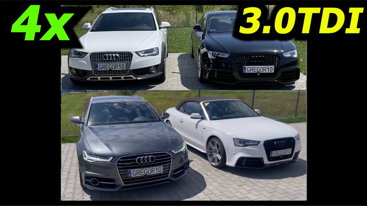 Легендарный двигатель Audi 3.0TDI - ЧипТюнинг 4 штуки на примере A4 / A5 / A6 от GREGOR10