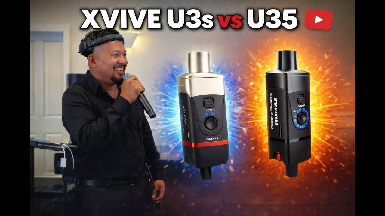 XVIVE U3 VS U35 WIRELESS SPEAKER TRANSMITTERS EASTVALE CA