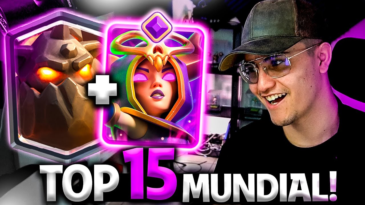LLEGUÉ AL TOP 15 DEL MUNDO 🏆‼️ ☠️☠️☠️ (MAZO SABUESO + BRUJA EVO) CLASH ROYALE