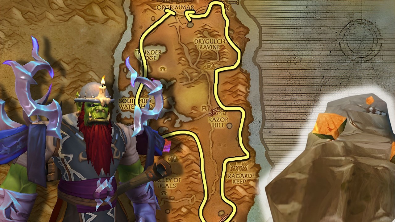 Rota de Mineração de Cobre no WoW – Melhor Lugar para Farmar Minério no Início