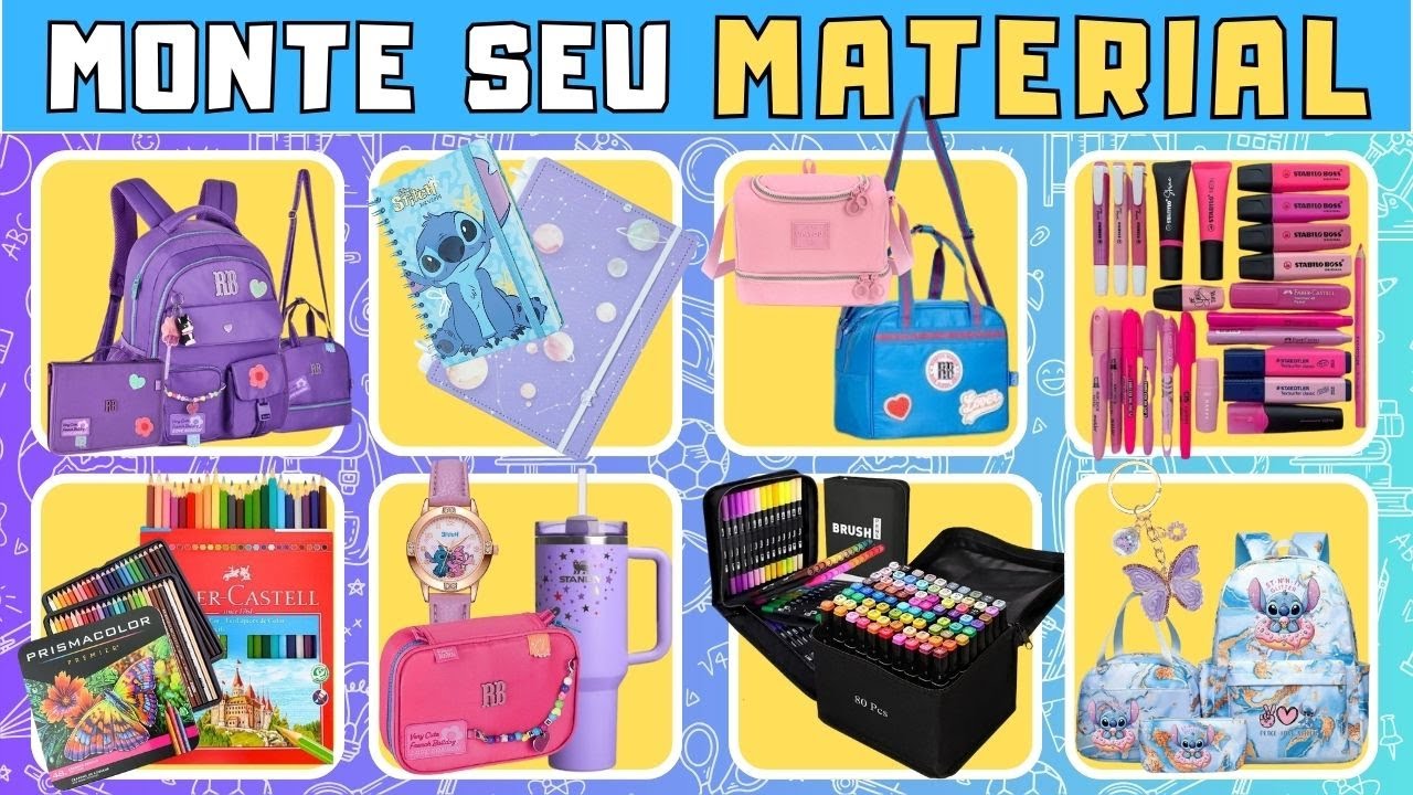 ASSEMBLE YOUR MOST AMAZING SCHOOL SUPPLIES Pt. 2✏️📚 - Choose the best items! Emily Vick, Stitch