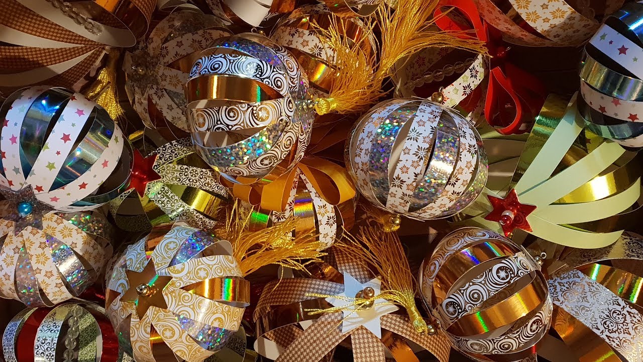 Tuto boule de noël en papier 100% Action