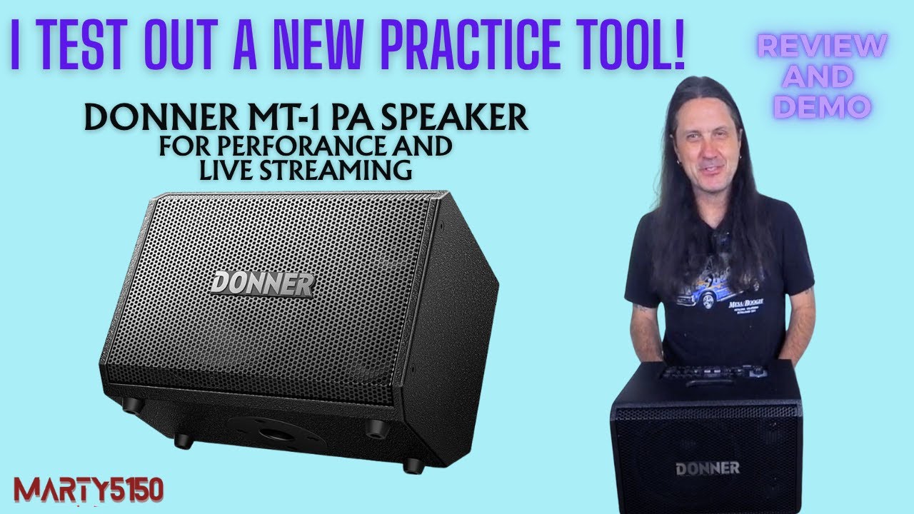 I Test Out A New Practice Tool - The Donner MT-1 PA Speaker For Performance And Live Streaming