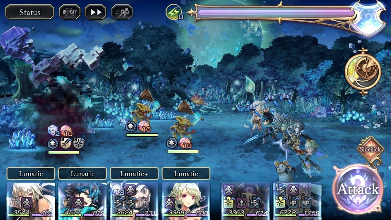 Another Eden: Edax Goblin King vs Thunder AF team