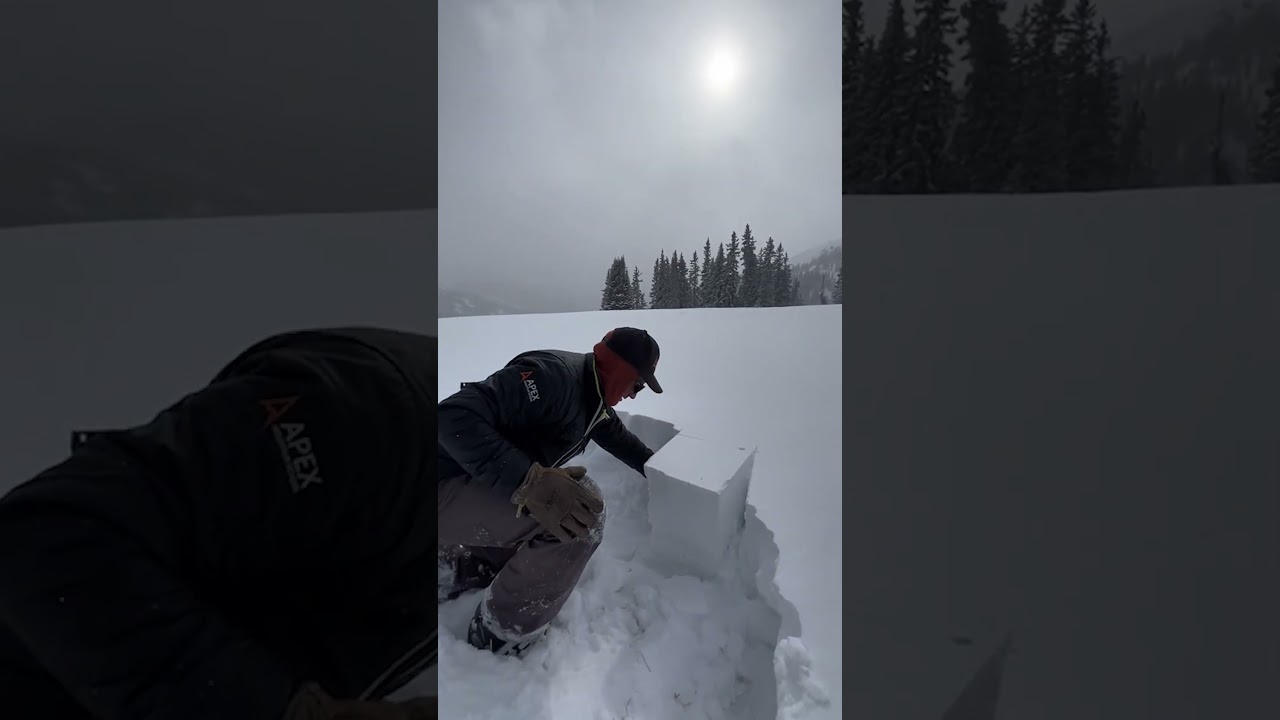 How to test if snow is 'avalanche ready' 🏔️  -  🎥 johnathanbuckhouse