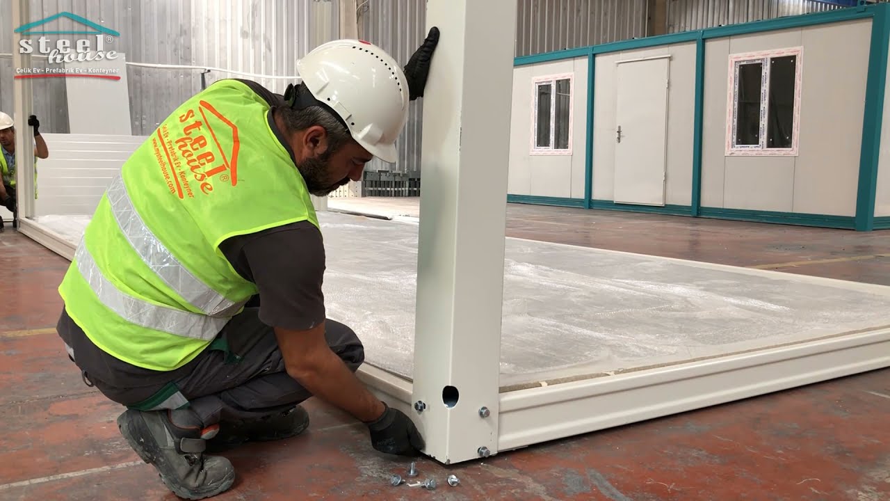 Steel House Demonte Konteyner Kurulumu |  Flatpack Container İnstallation