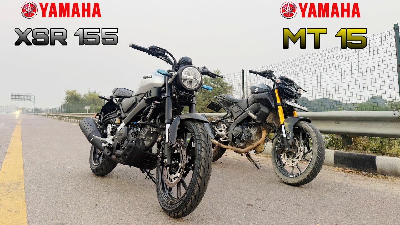Newly Lunched Yamaha XSR 155 vs Yamaha MT15 v3 || Drag Race || Same engine different performance 