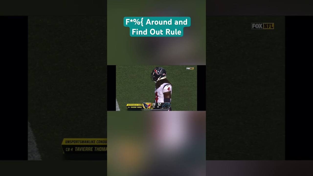 The refs said &ldquo;f*** around and find out&rdquo; #nfl #nflreaction #carolinapanthers