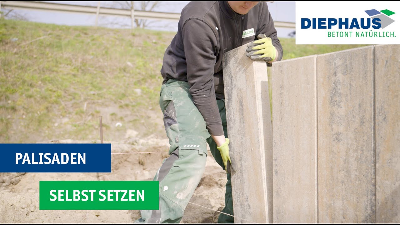 LISCO Palisaden selber setzen | DIY-Anleitung von DIEPHAUS