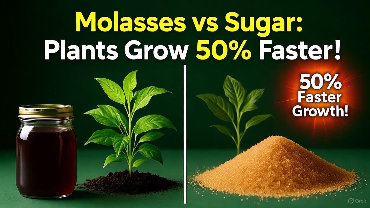 Molasses vs Brown Sugar: The Fertilizer Hack That Makes Plants Grow 50% Faster!