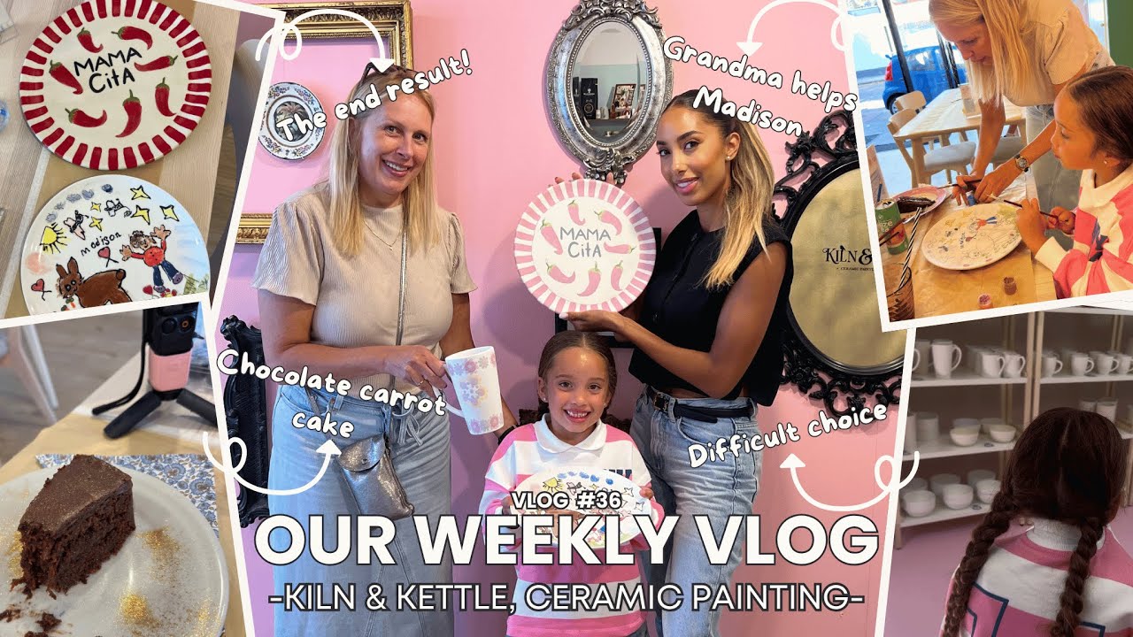 Keramiek Schilderen bij Kiln & Kettle - Creatieve Meidendag Vol Kleuren en lekkers! | VLOG #36