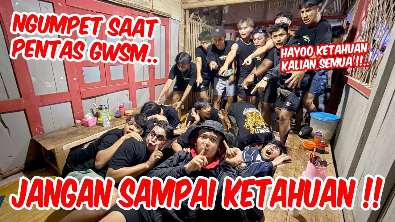 Bener-bener menegangkan !! BERUSAHA NGUMPET SAAT PENTAS GARA-GARA INI..