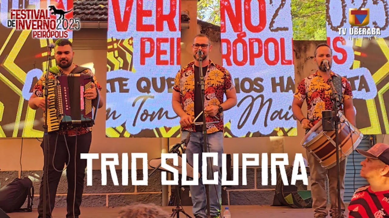 TRIO SUCUPIRA ESQUENTA O &Uacute;LTIMO DIA DE FESTIVAL DE INVERNO EM PEIR&Oacute;POLIS