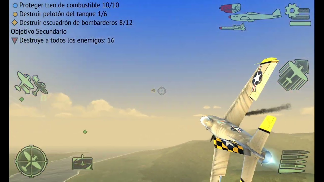 Vuelo en F-86 Sabre en Warplanes:WW2 Dogfight