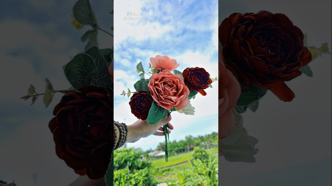 DIY Romantic Ribbon Rose 🌸 | Handmade Craft Idea #shortsviral #shorts #diy #ribboncrafts