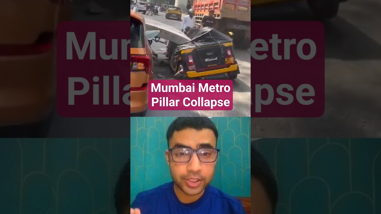 MUMBAI METRO PILLAR COLLAPSE | Mumbai Metro Pillar Collapse #mumbai #mumbainews