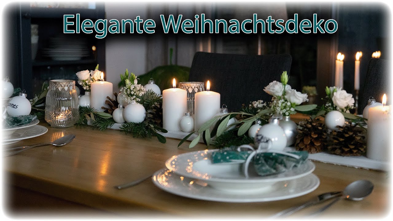 MEINE IDEE FÜR DIE FESTTAFEL - EDEL MIT VIEL KERZENSCHEIN - SCHÖN WENN GÄSTE KOMMEN