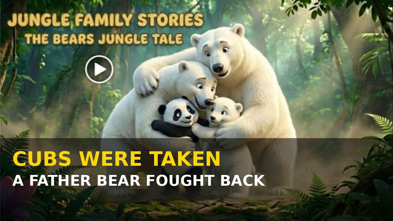 Their Cubs Were Taken… A Father Bear Fought Back 🐻‍❄️