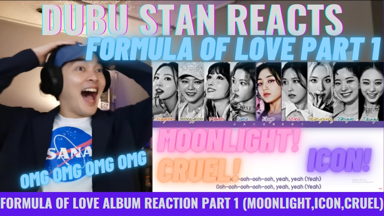 TWICE Formula of Love Album Reaction Part 1 (Moonlight, Icon, Cruel)