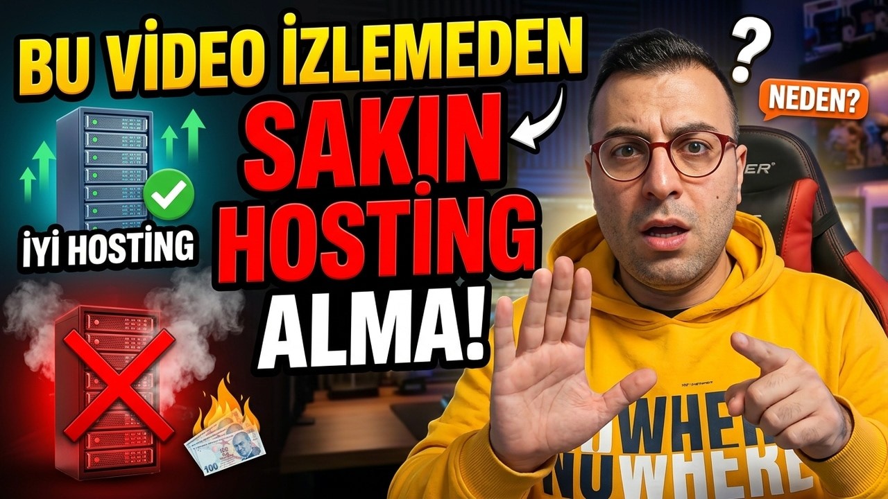 BU VİDEO İZLEMEDEN SAKIN HOSTİNG ALMA! #web