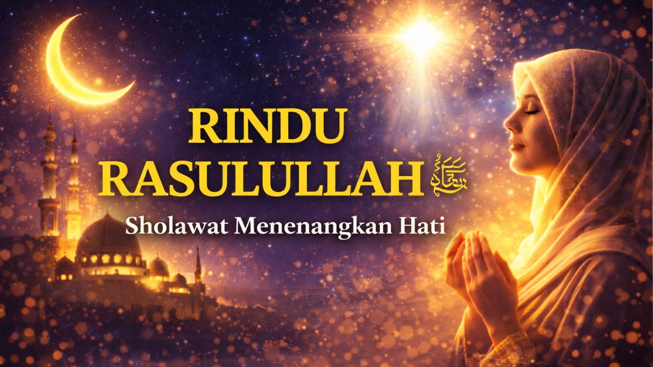 Rindu Rasulullah ﷺ 🤍 Sholawat Merdu yang Menenangkan Hati dan Jiwa