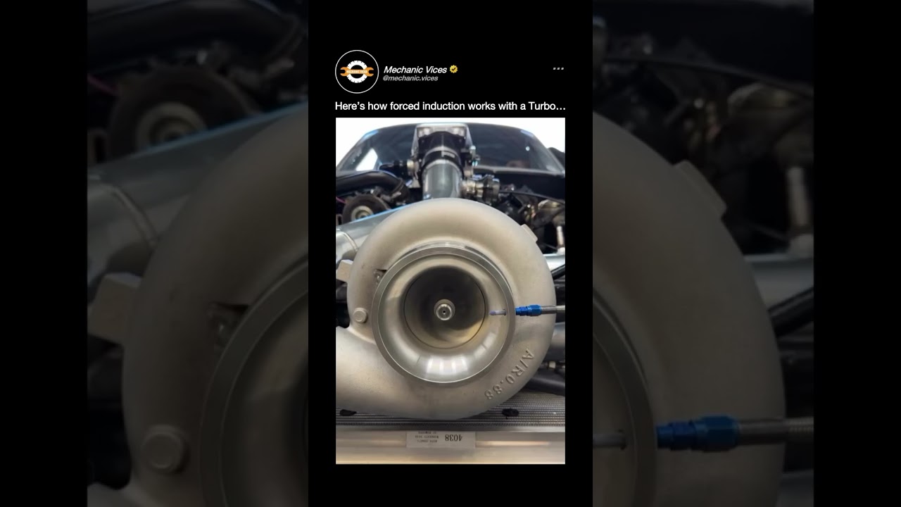 The turbo is forced induction. The nitrous is there to help spool it. 