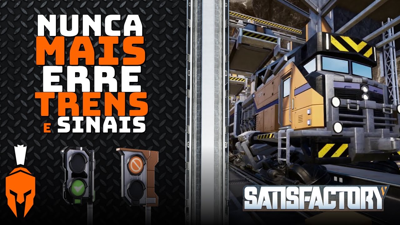 TUDO Sobre TRENS e SINALIZAÇÃO de Trilhos | Satisfactory