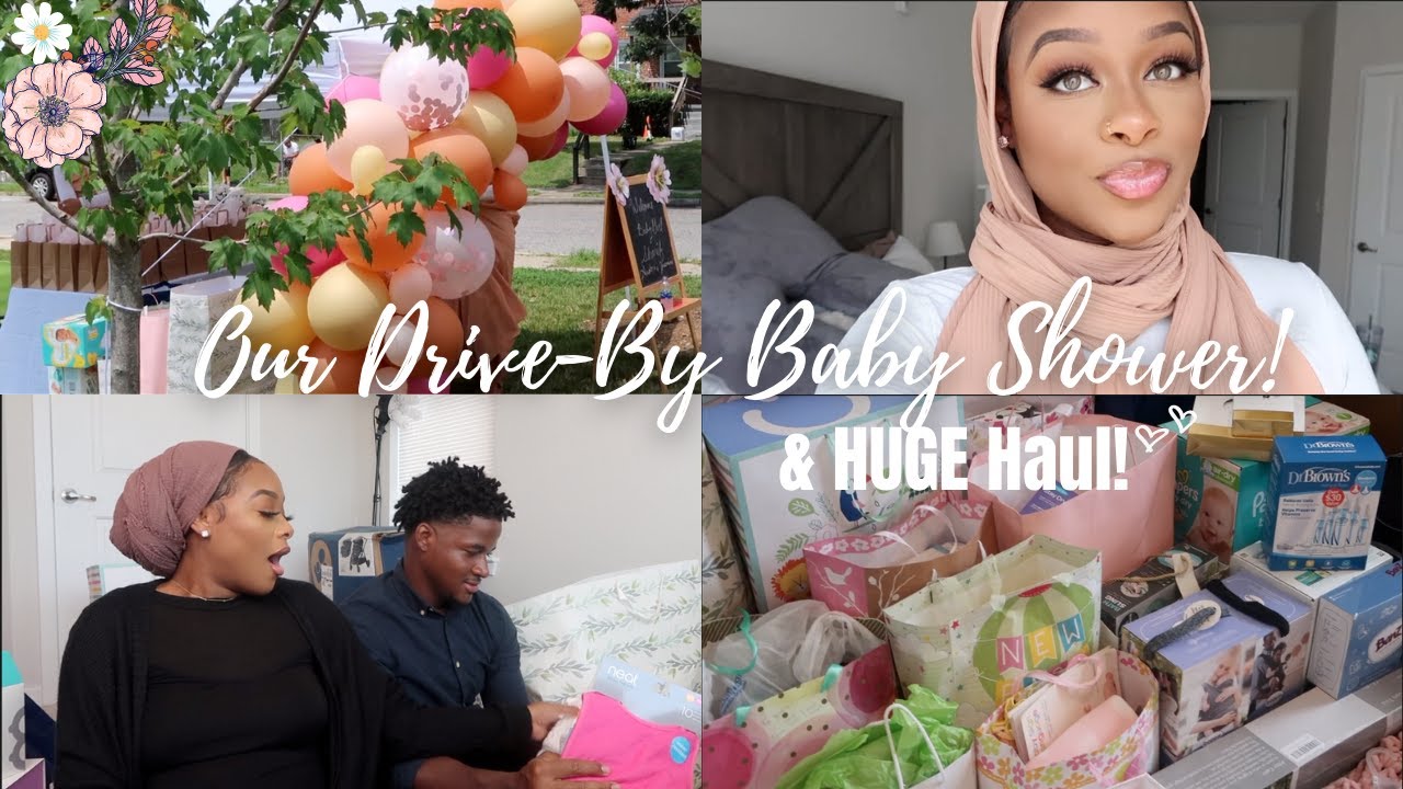 Our Drive By Babyshower + Gift Haul! Vlog | Yasmine Simone