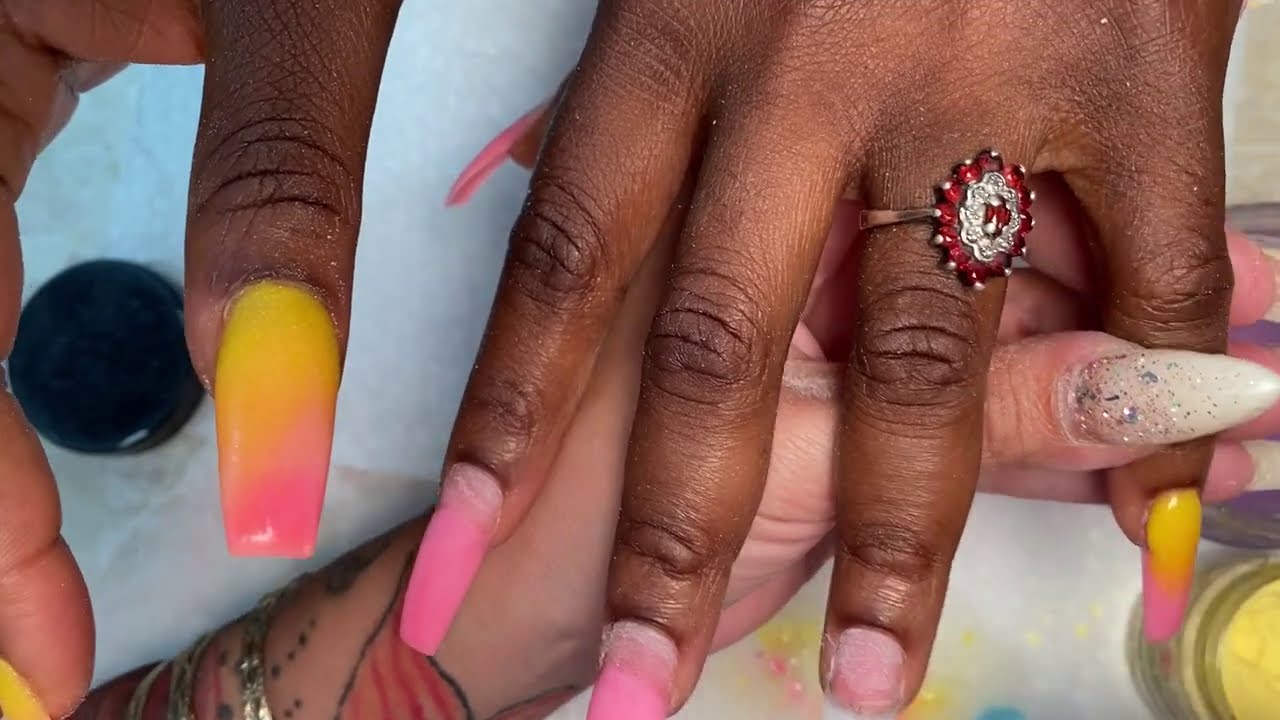 Unicorn Acrylic Nails Tutorial