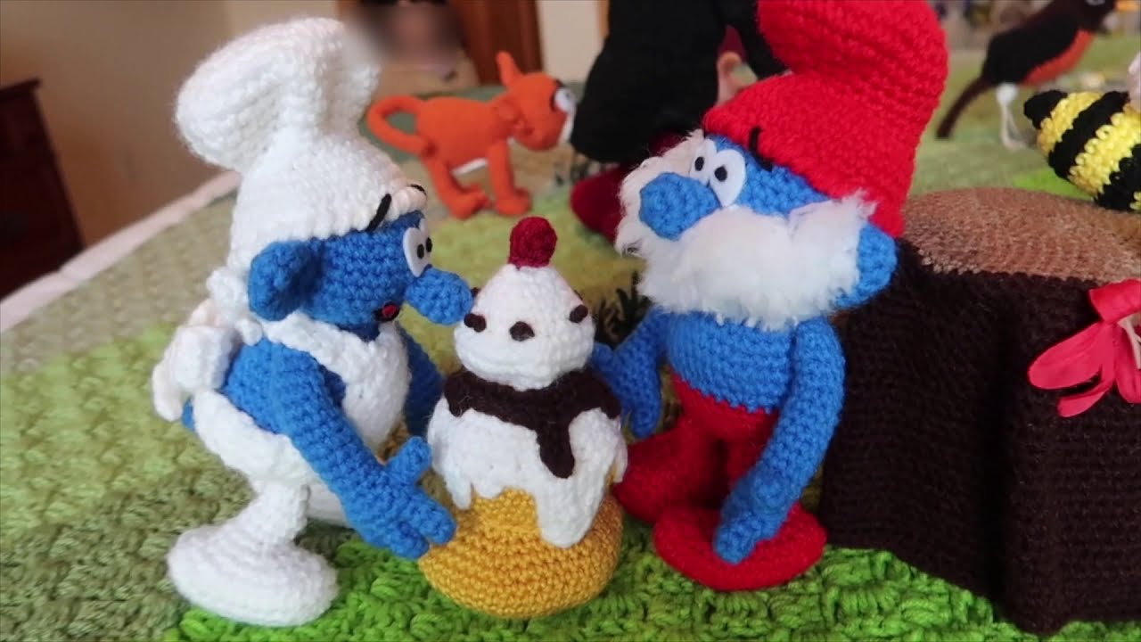 My Crocheted Smurf's Village